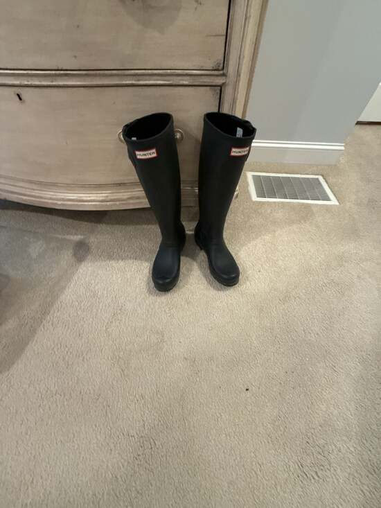 Hunter Shoes - Hunter Original Tall Matte Black Rain Boots US 7 UK 5